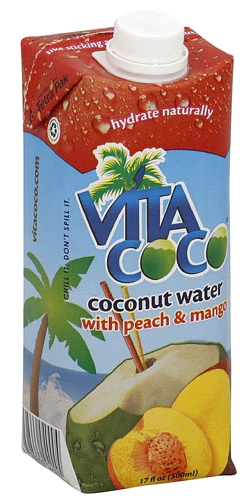 Vita Coco Coconut Water Peach and Mango -- 16.9 fl oz