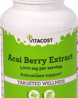 Vitacost Acai Berry Extract -- 1000 mg per serving - 60 Capsules