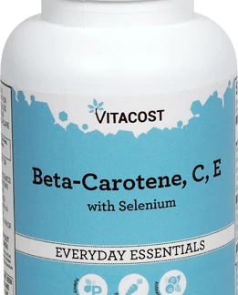 Vitacost Beta Carotene, C, E with Selenium -- 90 Vegetarian Capsules