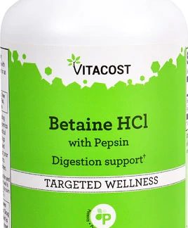 Vitacost Betaine HCl with Pepsin -- 250 Capsules
