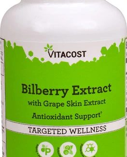 Vitacost Bilberry Extract with Grape Skin Extract -- 120 Capsules