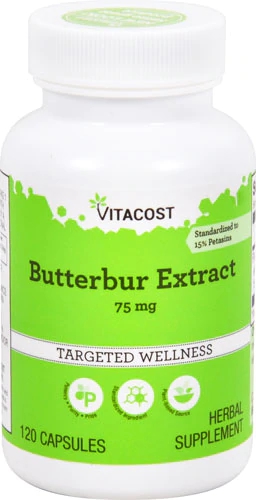 Vitacost Butterbur Extract - Standardized -- 75 mg - 120 Capsules