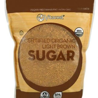 Vitacost Certified Organic Light Brown Sugar - Non-GMO -- 24 oz (1 Lb 8 oz) - 680 g - 170 servings