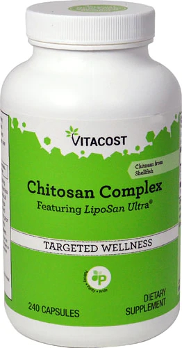 Vitacost Chitosan Complex Featuring Liposan Ultra® -- 1500 mg per serving - 240 Capsules