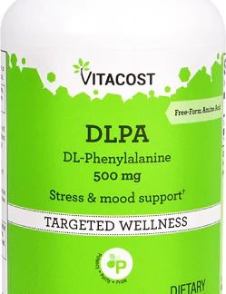 Vitacost DLPA DL-Phenylalanine -- 500 mg - 300 Capsules