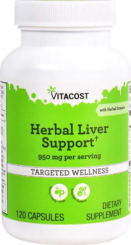 Vitacost Herbal Liver Support† -- 950 mg per serving - 120 Capsules