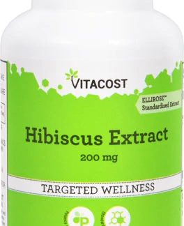 Vitacost Hibiscus Extract - Standardized Extract - ELLIROSE™ -- 200 mg - 30 Capsules