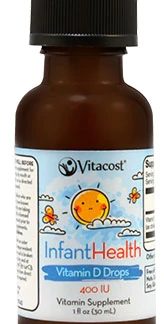 Vitacost InfantHealth Liquid Vitamin D Drops for Kids -- 400 IU - 1 fl oz (30 mL) - 900 Servings