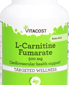 Vitacost L-Carnitine Fumarate -- 500 mg - 60 Capsules