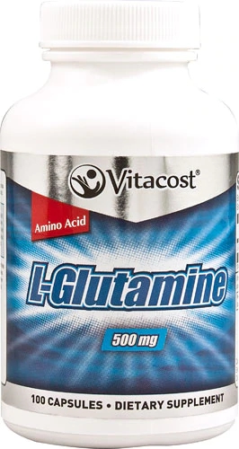 Vitacost L-Glutamine -- 500 mg - 100 Capsules