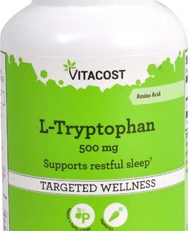 Vitacost L-Tryptophan -- 500 mg - 120 Capsules
