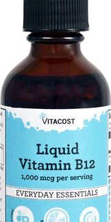 Vitacost Liquid Vitamin B12 -- 1000 mcg per serving - 2 fl oz