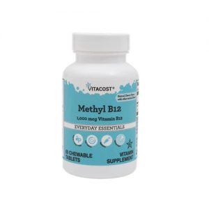 Vitacost Methyl B12 Natural Cherry -- 1000 mcg - 60 Chewable Tablets