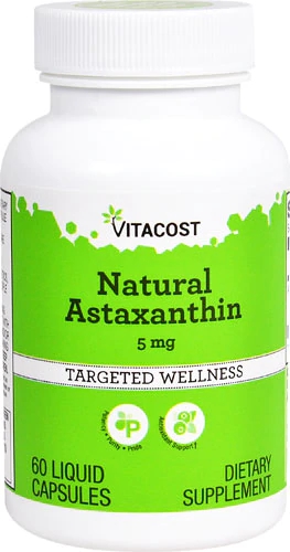 Vitacost Natural Astaxanthin -- 5 mg - 60 Liquid Capsules