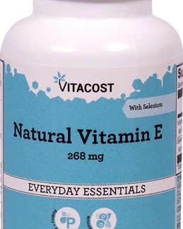 Vitacost Natural Vitamin E with Selenium -- 268 mg - 90 Softgels