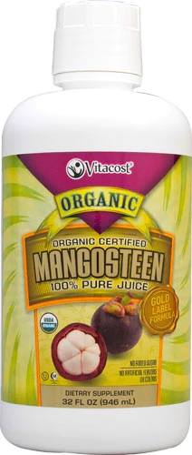 Vitacost Organic Certified Mangosteen 100% Pure Juice -- 32 fl oz