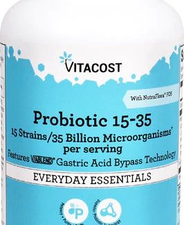 Vitacost Probiotic 15-35 15 Strains -- 35 billion CFU - 240 Vegetarian Capsules