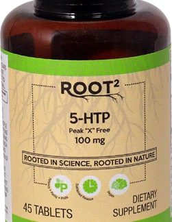 Vitacost ROOT2 5-HTP Peak "X" Free Sustained Release Vegan -- 100 mg - 45 Tablets