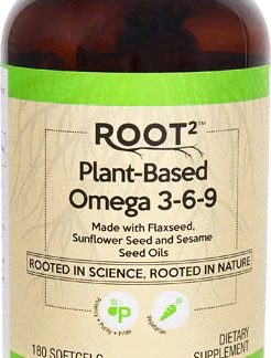 Vitacost ROOT2 Plant-Based Omega 3-6-9 -- 180 Vegetarian Softgels