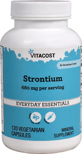Vitacost Strontium -- 680 mg per serving - 120 Vegetarian Capsules