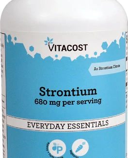 Vitacost Strontium -- 680 mg per serving - 240 Vegetarian Capsules