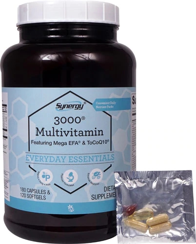 Vitacost Synergy 3000® Multivitamin + Mega EFA & ToCoQ10® -- 300 Capsules & Softgels