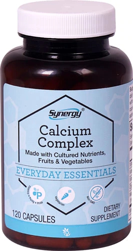 Vitacost Synergy Calcium Complex with Cultured Nutrients, Organic Fruits & Vegetables Blend -- 120 Capsules