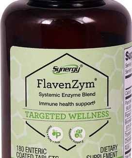 Vitacost Synergy FlavenZym® Systemic Enzyme Blend -- 180 Enteric Coated Tablets