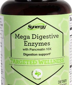 Vitacost Synergy Mega Digestive Enzymes with Pancreatin 10X -- 200 Capsules