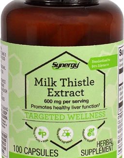 Vitacost Synergy Milk Thistle Extract - Standardized -- 600 mg per serving - 100 Capsules