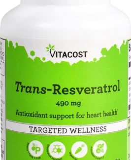 Vitacost Trans-Resveratrol -- 490 mg - 60 Capsules