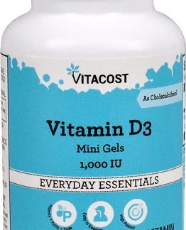 Vitacost Vitamin D3 Mini Gels -- 1000 IU - 365 Softgels