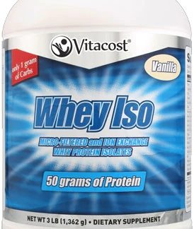 Vitacost Whey ISO Protein Isolate Vanilla -- 3 lbs (1,362 g)