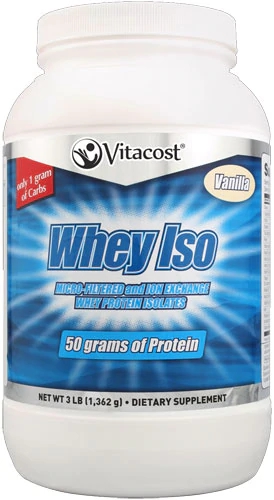 Vitacost Whey ISO Protein Isolate Vanilla -- 3 lbs (1,362 g)