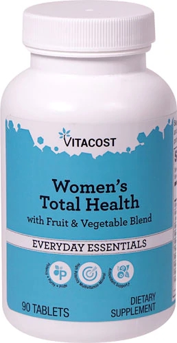 Vitacost Women's Total Health with Fruit & Vegetable Blend -- 90 Tablets