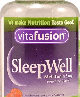 Vitafusion Sleep Well Sugar Free Gummy White Tea with Passion Fruit -- 60 Gummies