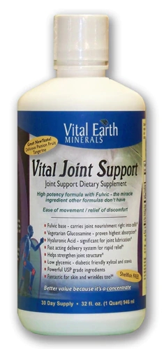 Vital Earth Minerals Vital Joint Support Passion Fruit Tangerine -- 32 fl oz