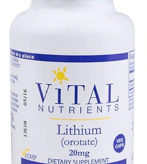 Vital Nutrients Lithium -- 20 mg - 90 Capsules