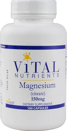 Vital Nutrients Magnesium Citrate -- 150 mg - 100 Capsules