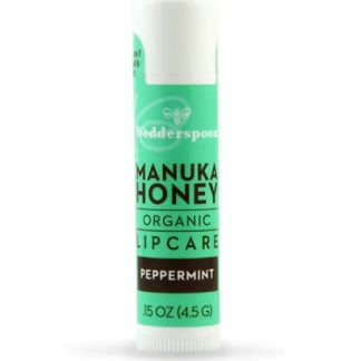 Wedderspoon Organic Lipcare with Manuka Honey Peppermint -- 0.15 oz