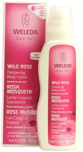 Weleda Pampering Lotion Normal to Dry Skin Wild Rose -- 6.8 fl oz