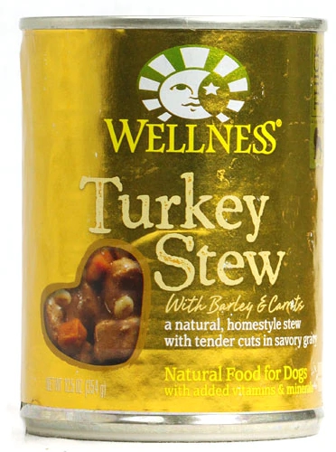 Wellness Canned Dog Food Turkey Stew with Barley and Carrots -- 12.5 oz