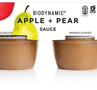 White Leaf Biodynamic Organic Apple Sauce Apple & Pear -- 4 Cups