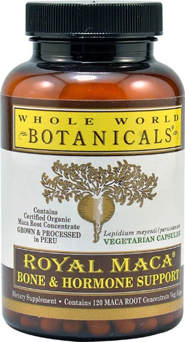 Whole World Botanicals Royal Maca® Bone & Hormone Support -- 120 Vegetarian Capsules