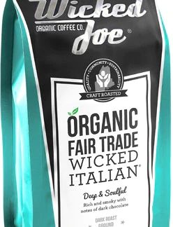 Wicked Joe Organic Ground Coffee Dark Roast Wicked Italian -- 12 oz