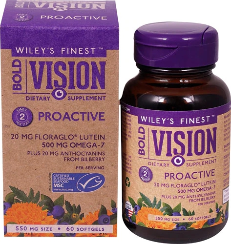 Wiley's Finest Bold Vision Proactive -- 60 Softgels
