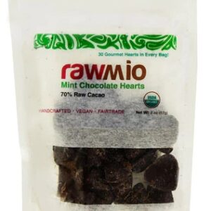 Windy City Organics Rawmio Chocolate Hearts Mint -- 2 oz