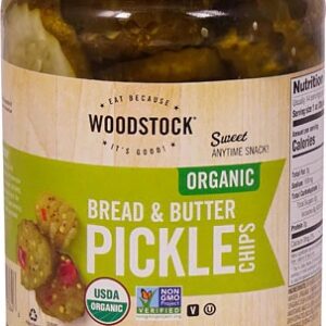 Woodstock Organic Bread & Butter Pickle Chips -- 24 fl oz