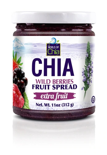 World of Chia Extra Fruit Chia Fruit Butter Wild Berries -- 11 oz