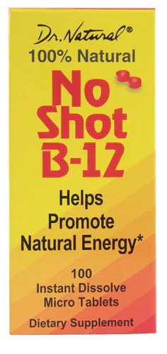 World Organic Dr. Natural® No Shot B-12 -- 1000 mcg - 100 MicroTab